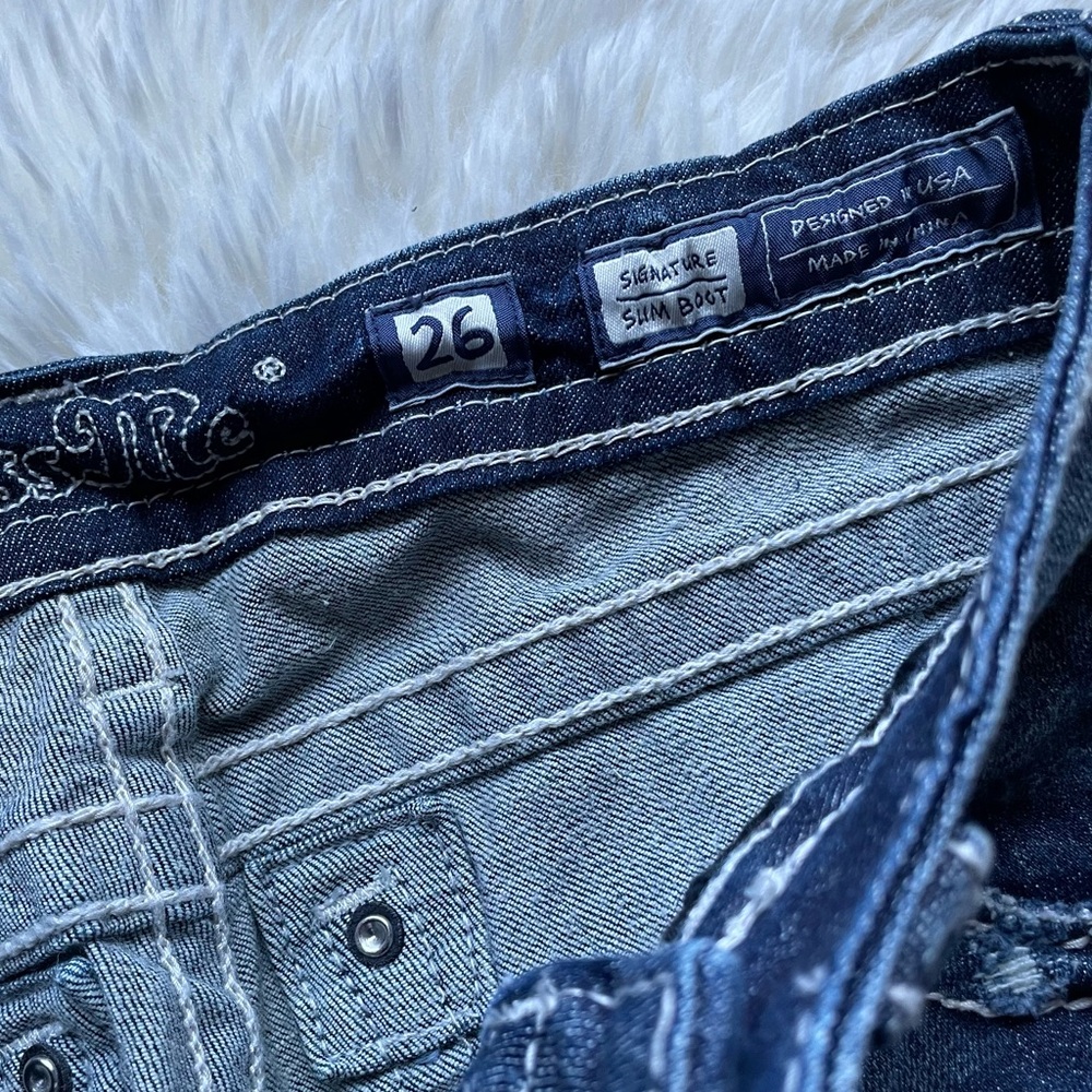 Miss Me Slim Boot Distressed Jeans 26 - Picture 5 of 8
